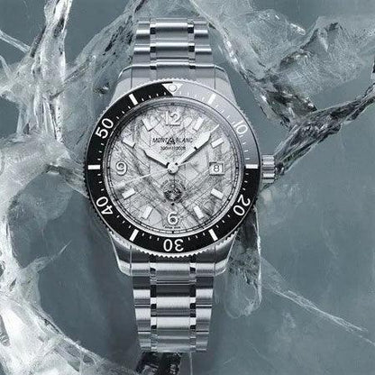 万宝龙 1858 Iced Sea 自动日期 41mm 灰色 自动 钢 130793