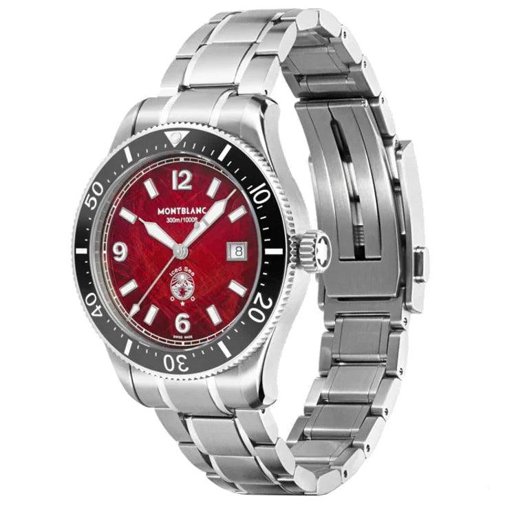 Montblanc 手表 Iced Sea Date 41毫米 酒红色 自动机械 不锈钢 132291