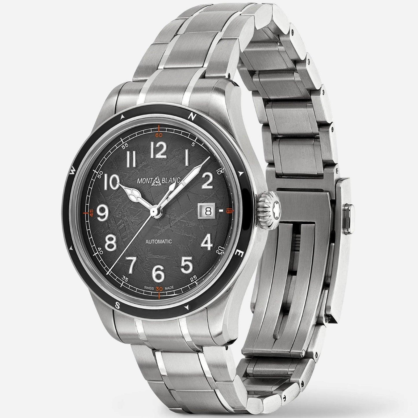 Montblanc orologio Montblanc 1858 Automatic Date 0 Oxygen The 8000  41mm grigio automatico acciaio 130984