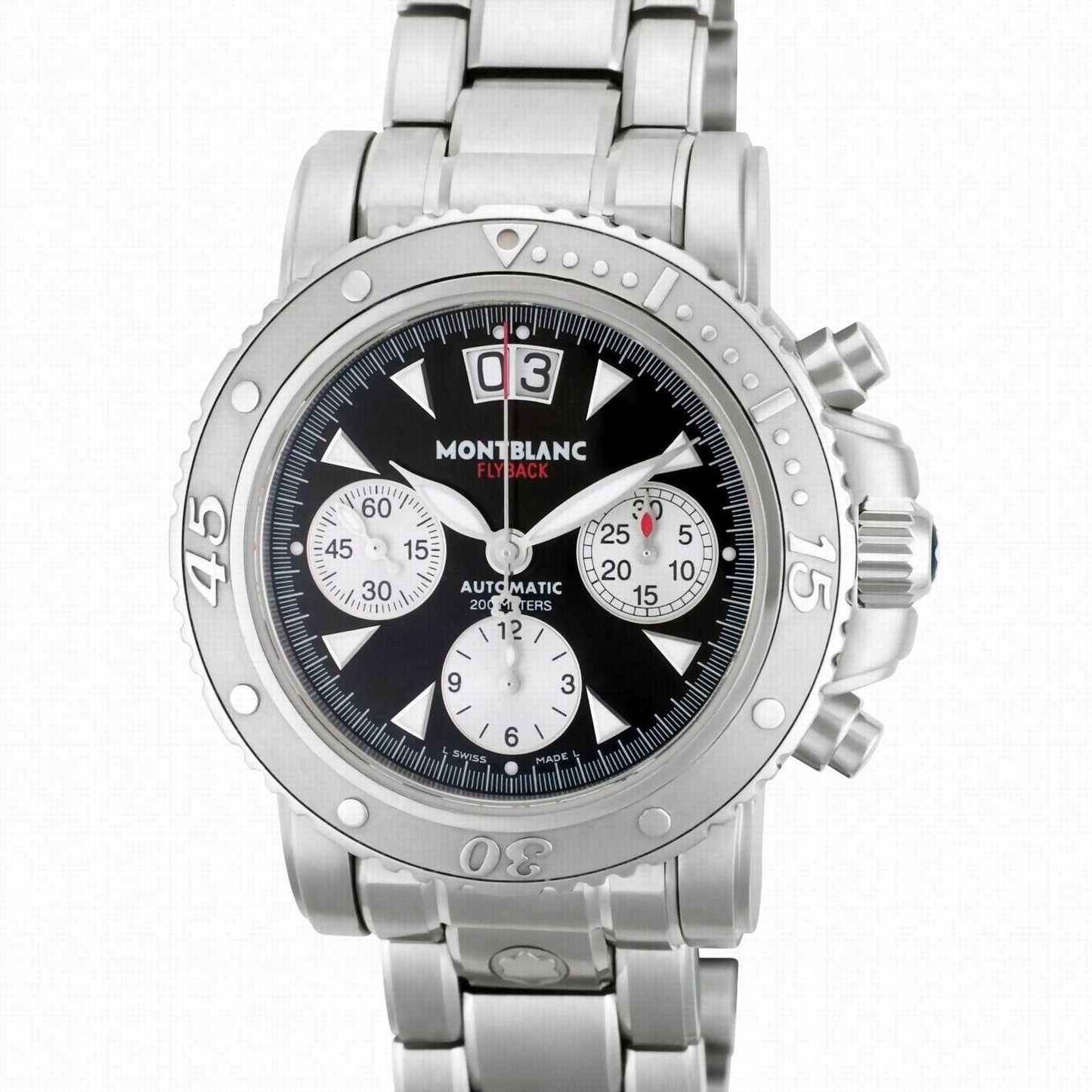 Montblanc Sport Flyback计时自动机械腕表 41.5毫米 黑色 钢制 8466