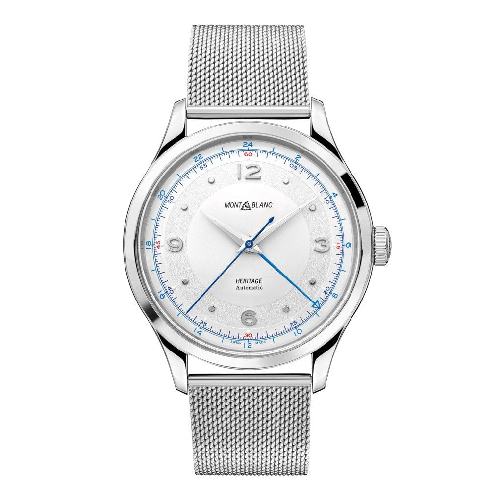 Montblanc 男士 Heritage GMT 40mm 自动钢表 119949