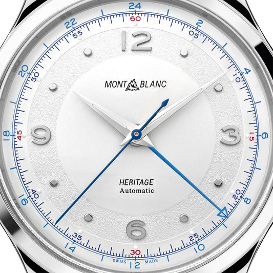 Montblanc 男士 Heritage GMT 40mm 自动钢表 119949