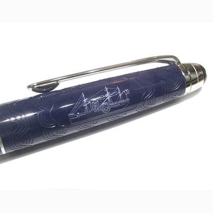 Montblanc Meisterstück Classique Around the world in 80 days 蓝色 圆珠笔 126347