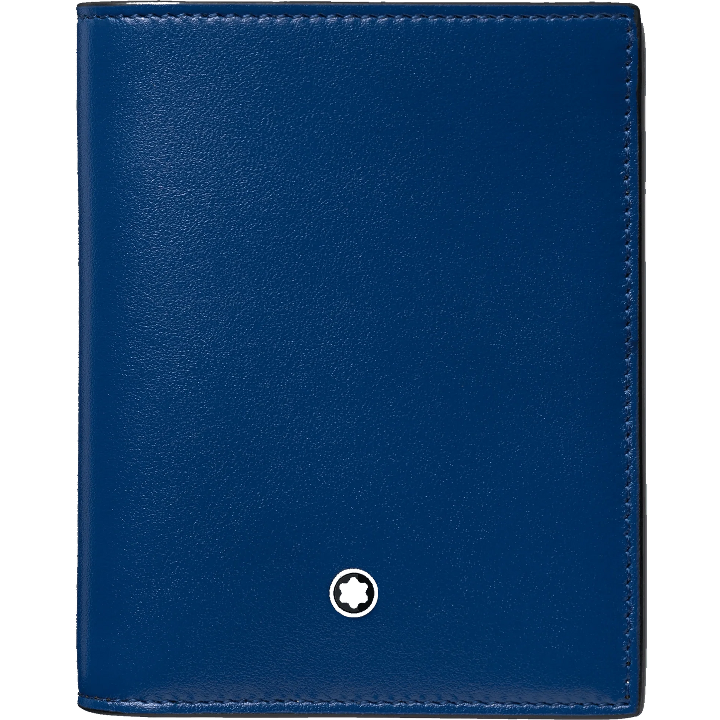 Montblanc Meisterstück 黑蓝色紧凑型六格钱包 129678