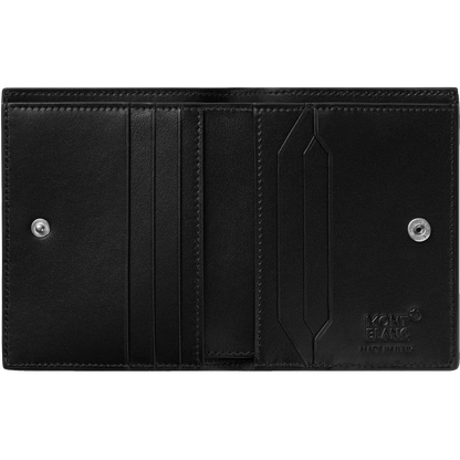 Montblanc Meisterstück 黑蓝色紧凑型六格钱包 129678
