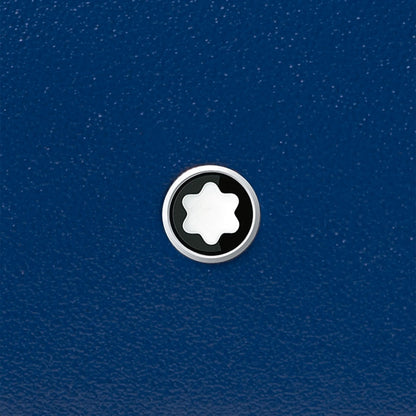 Montblanc Meisterstück 黑蓝色紧凑型六格钱包 129678