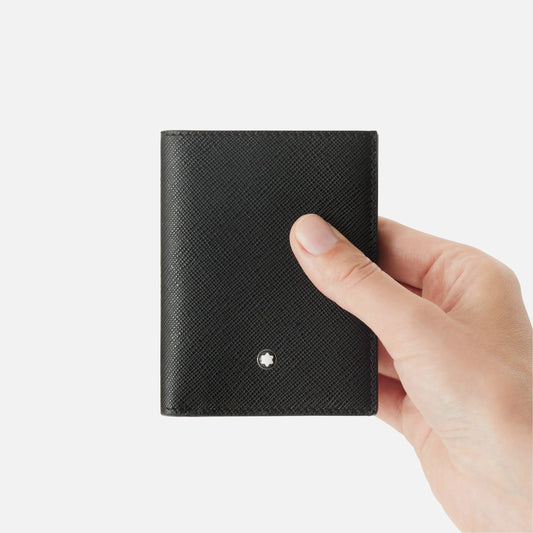 Montblanc Sartorial 黑色迷你钱包，4个隔层 130321