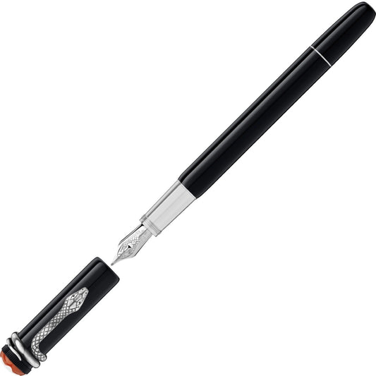 Montblanc Heritage Collection Rouge et Noir 特别版黑色钢笔 M尖 114722