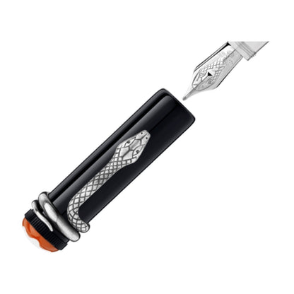 Montblanc Heritage Collection Rouge et Noir 特别版黑色钢笔 M尖 114722