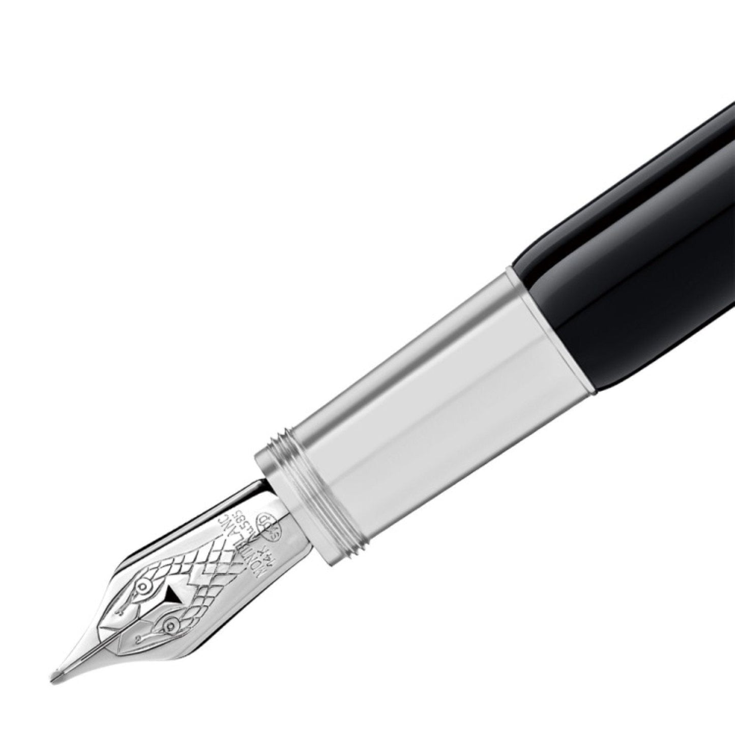Montblanc Heritage Collection Rouge et Noir 特别版黑色钢笔 M尖 114722