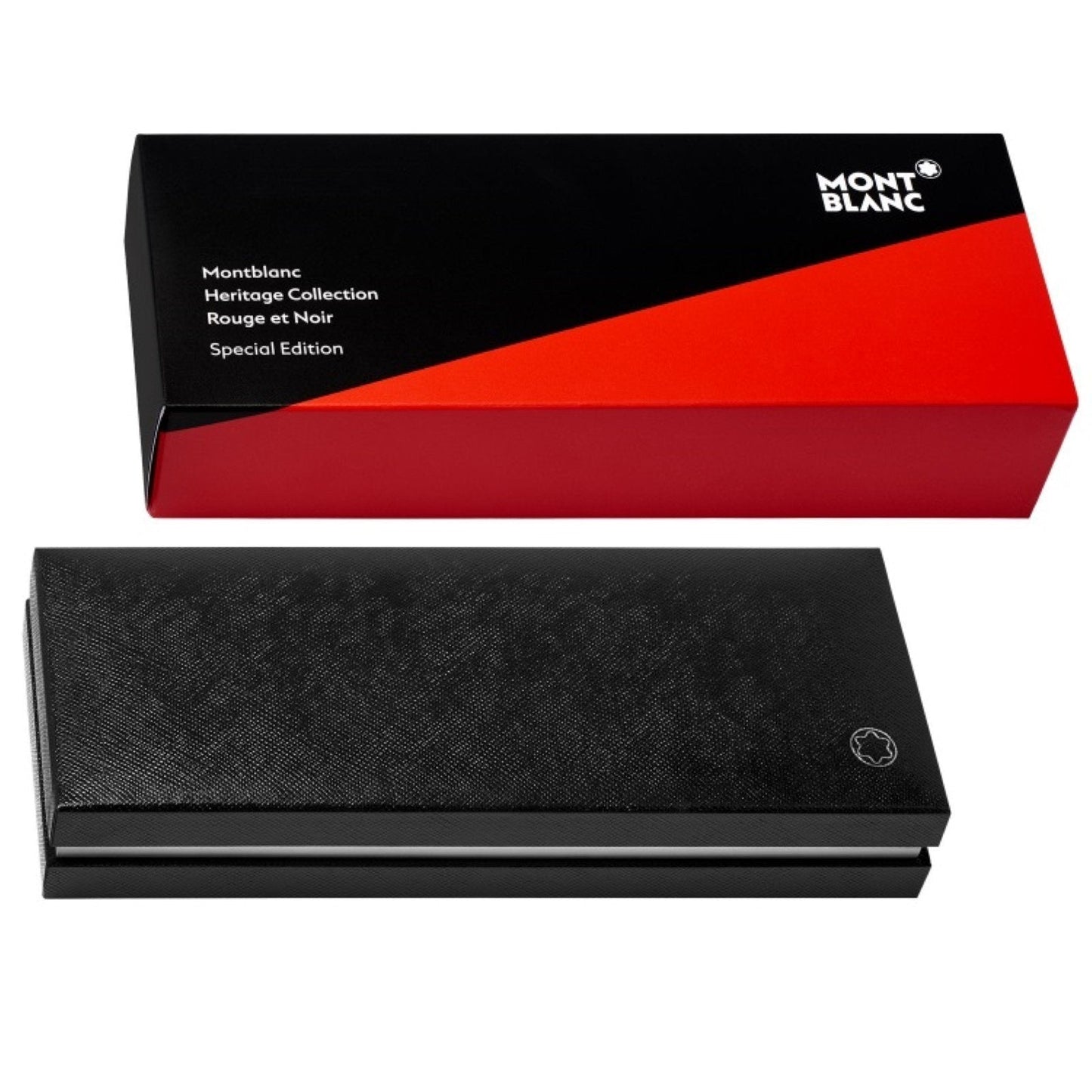 Montblanc Heritage Collection Rouge et Noir 特别版黑色钢笔 M尖 114722