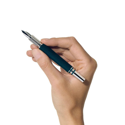 Montblanc stilografica starwalker polargreen in tonalità teal con dettagli in argento e punta fine media