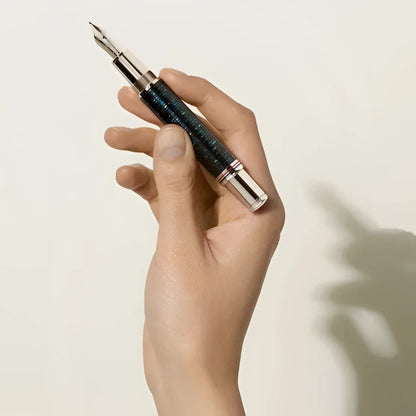 Montblanc stilografica great characters homage to the great gatsby edizione speciale blu scuro con punta f in metallo