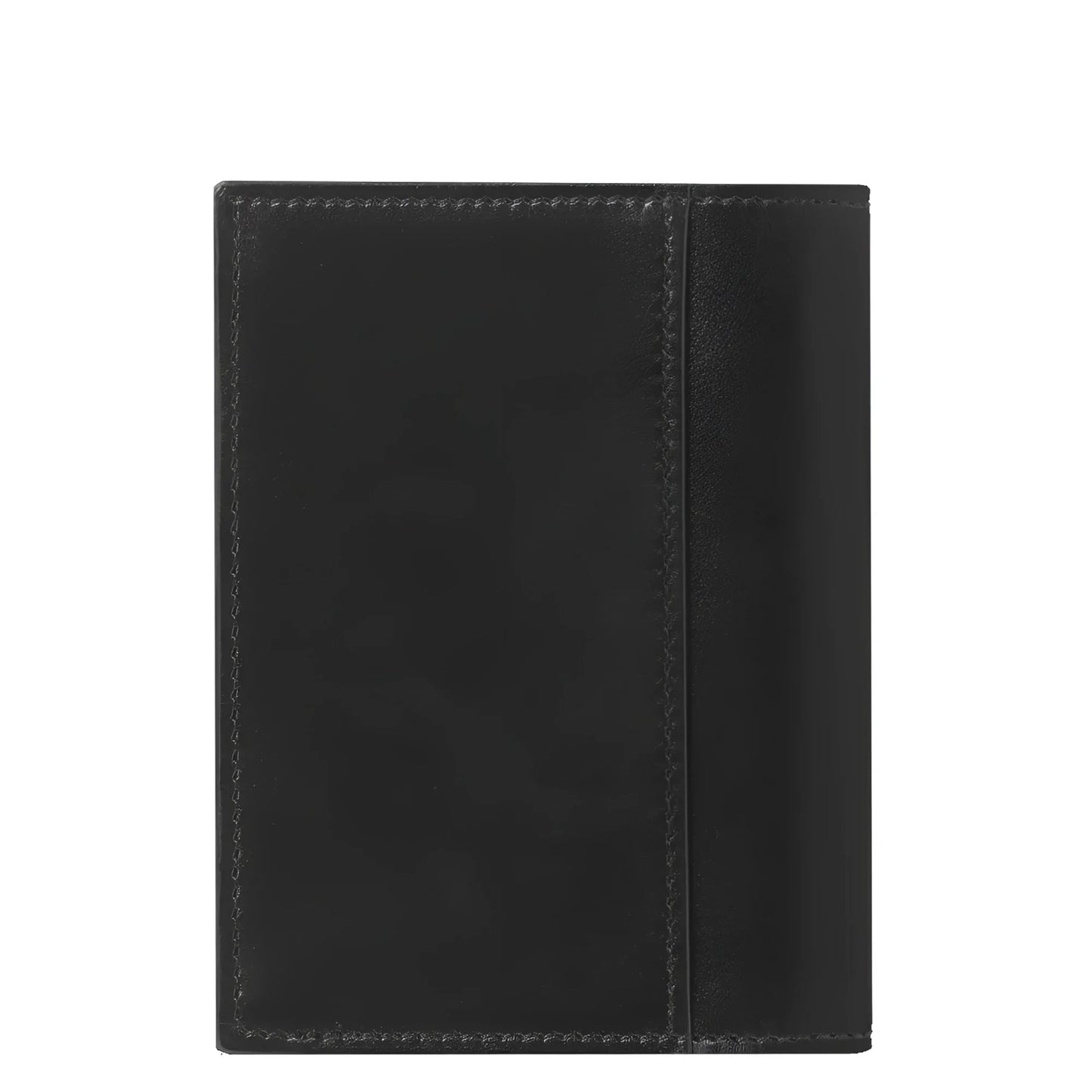 Porta carte montblanc meisterstück in pelle nera con cuciture visibili e quattro scomparti modello 198321