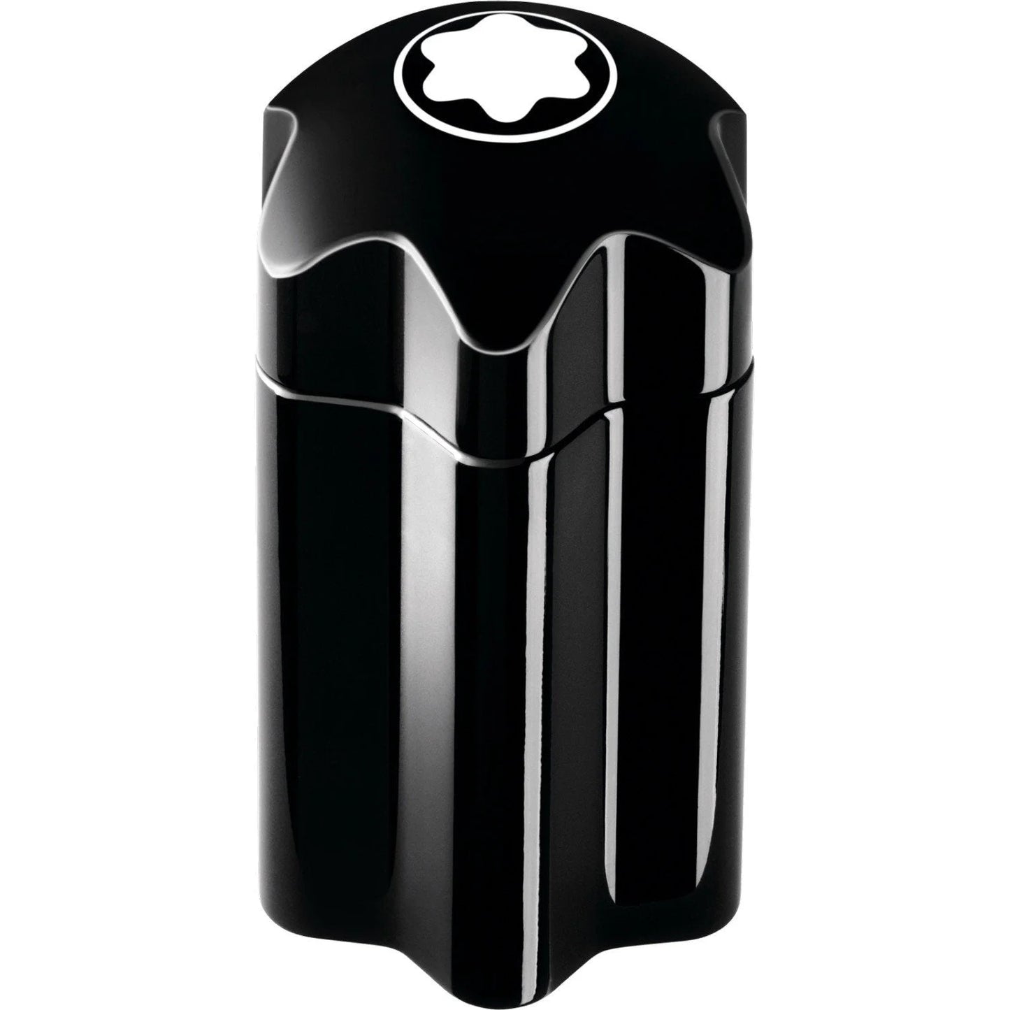 Cappuccio penna montblanc nero con finitura lucida e stella iconica per fragranza maschile montblanc nuova profumazione