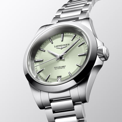 Longines 手表 Conquest 34mm 绿色 自动 钢制 L3.430.4.02.6