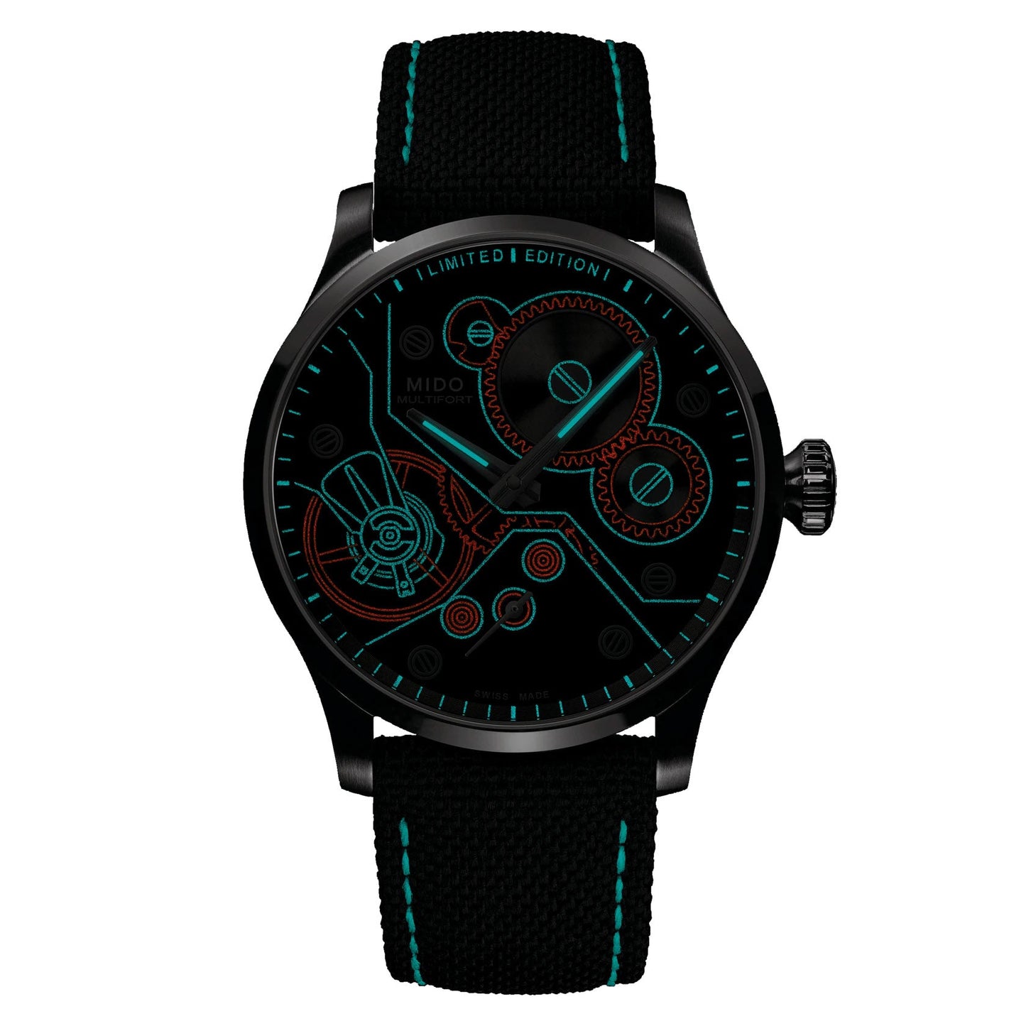 Mido Multifort Mechanical 限量版999枚 44毫米深灰色手动上链钢表 M038.605.11.060.00