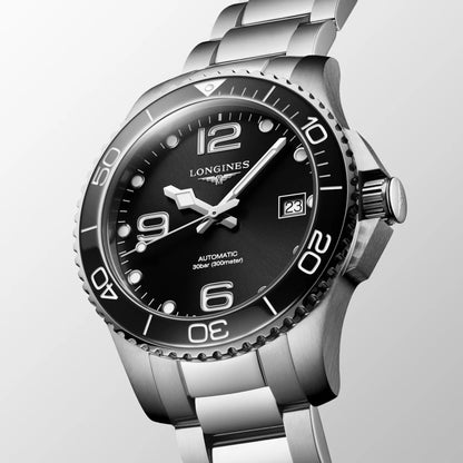 Longines Hydroconquest 39毫米黑色自动钢表