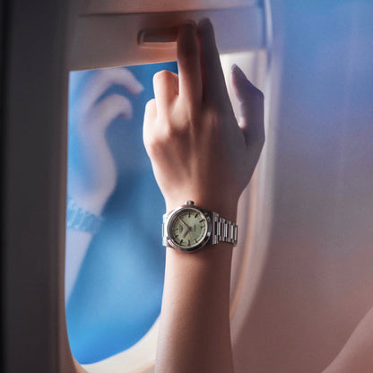 Longines 手表 Conquest 34mm 绿色 自动 钢制 L3.430.4.02.6