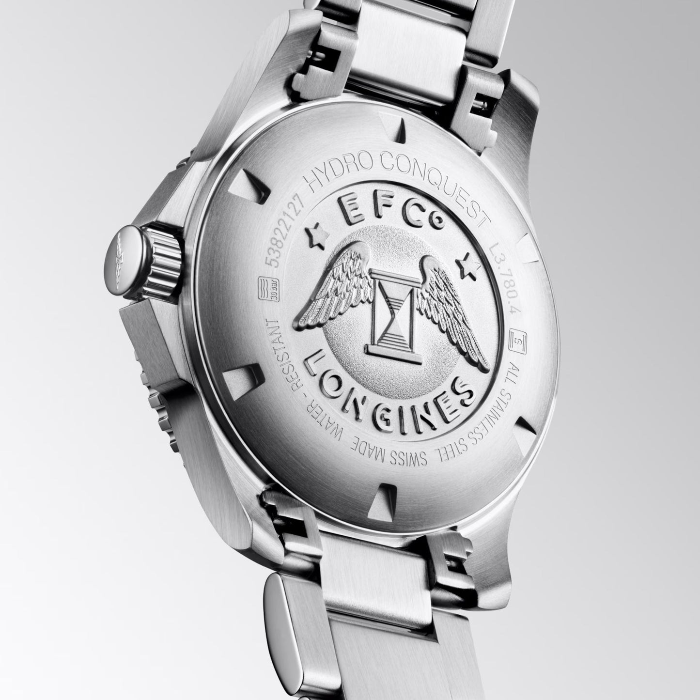 Longines Hydroconquest 39毫米黑色自动钢表