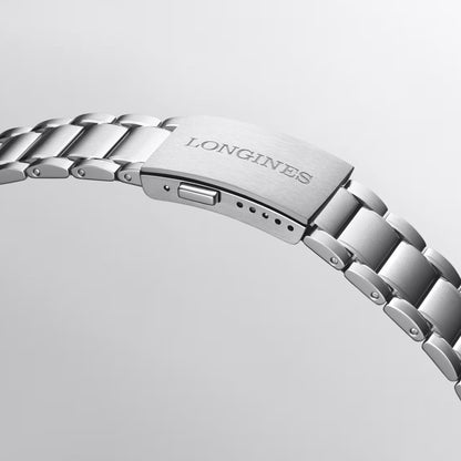 Longines orologio Spirit Zulu Time 39mm antracite automatico acciaio L3.802.4.63.6